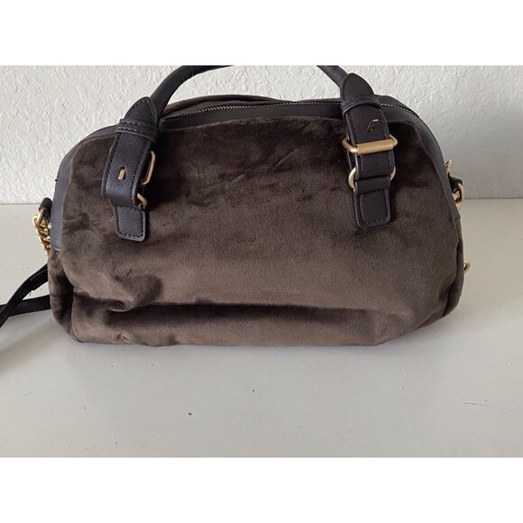 Juicy Couture The Key To Juicy Satchel Crossbody Chocolate Velvet Charm NEW - Picture 7 of 15